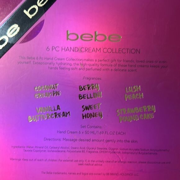 bebe 6 pc Hand Cream Collection Gift Pack for Her - Picture 7 of 9